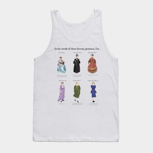 Six Iconic Female British Writers Tank Top